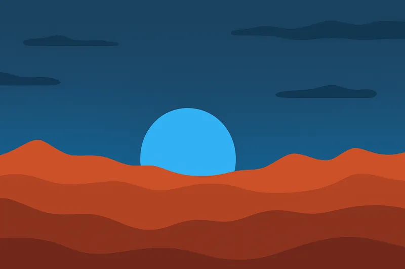 zatsugaku universe desert sunset