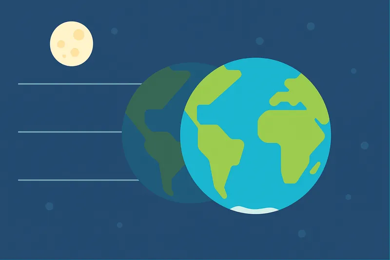 zatsugaku universe earth and moon with lines