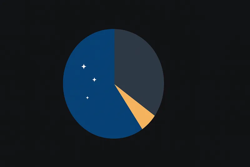 zatsugaku universe pie chart with stars
