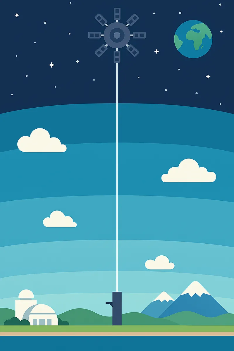 zatsugaku universe space elevator and earth