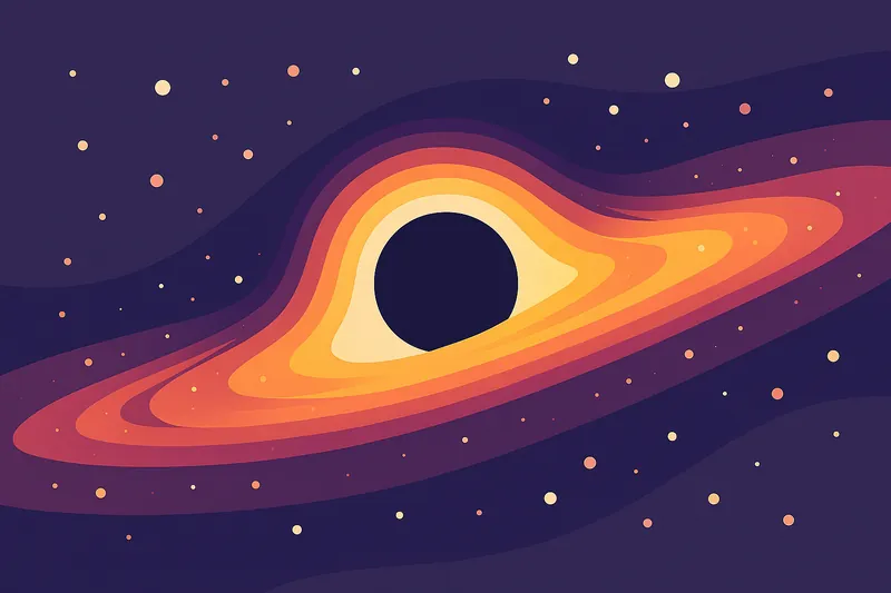 zatsugaku universe black hole with colorful accretion disk