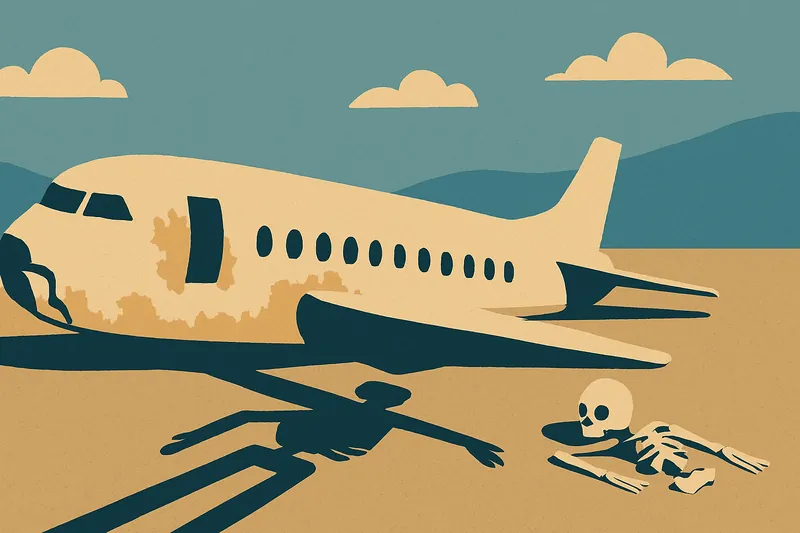 zatsugaku urban legend airplane crash skeletons