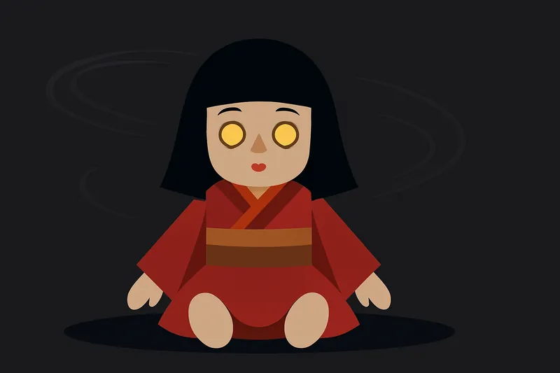 zatsugaku urban legend creepy doll in red kimono