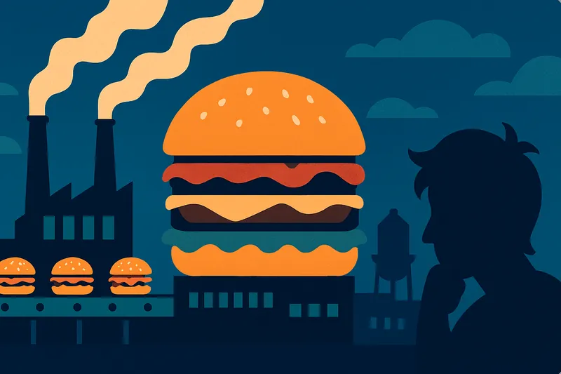 zatsugaku urban legend giant burger factory