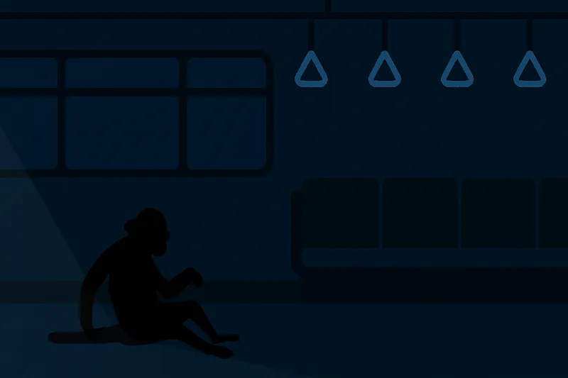 zatsugaku urban legend lonely figure on train