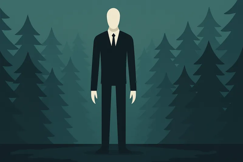zatsugaku urban legend slender man in forest
