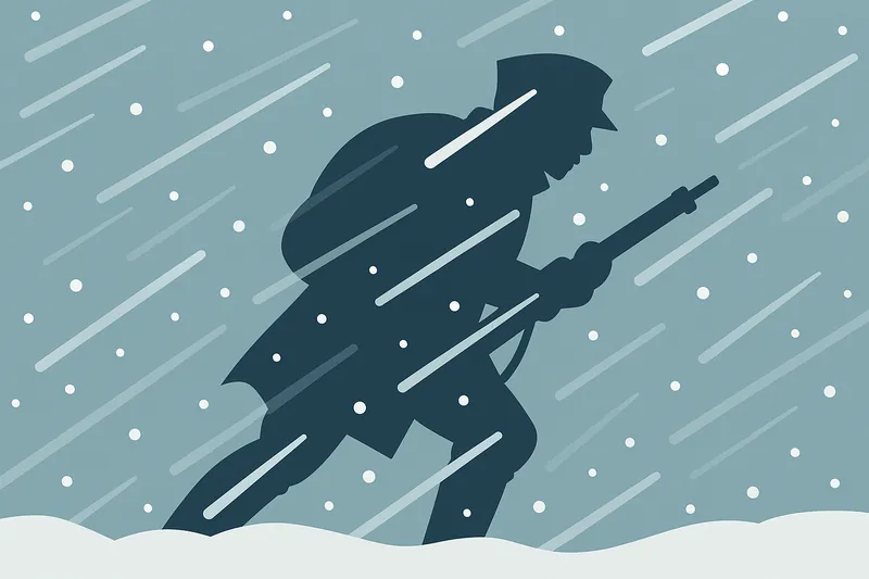 zatsugaku urban legend soldier in snowstorm