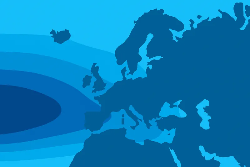 zatsugaku weather europe map