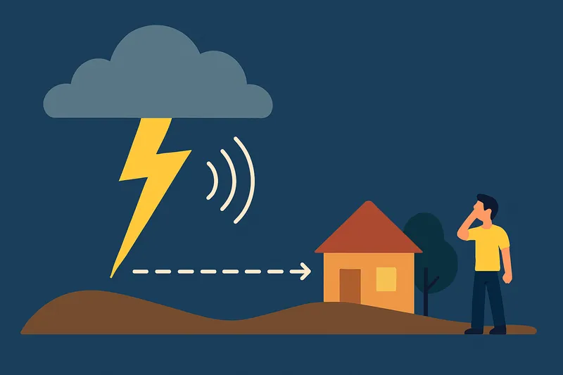 zatsugaku weather lightning strike on house