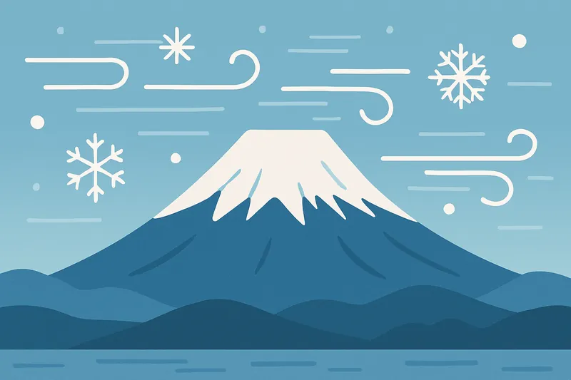 zatsugaku weather mount fuji snow wind