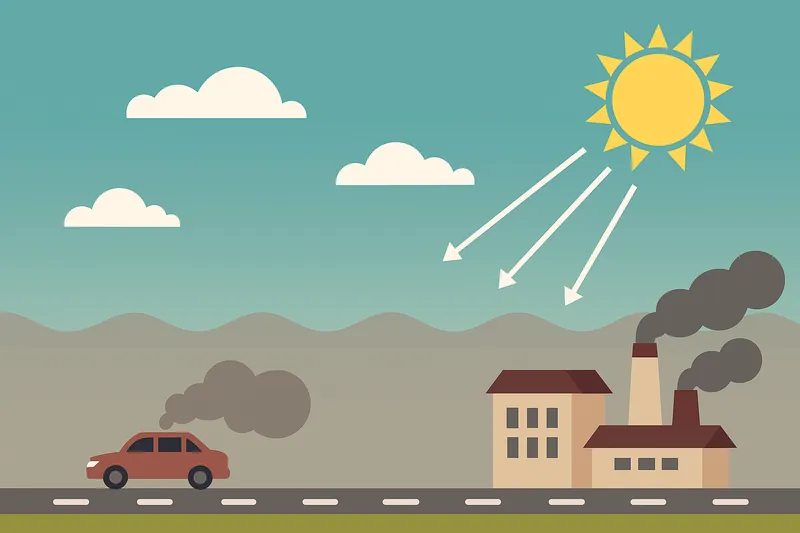 zatsugaku weather pollution from factory and car