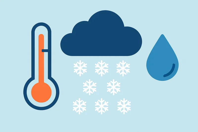 zatsugaku weather thermometer cloud snow raindrop