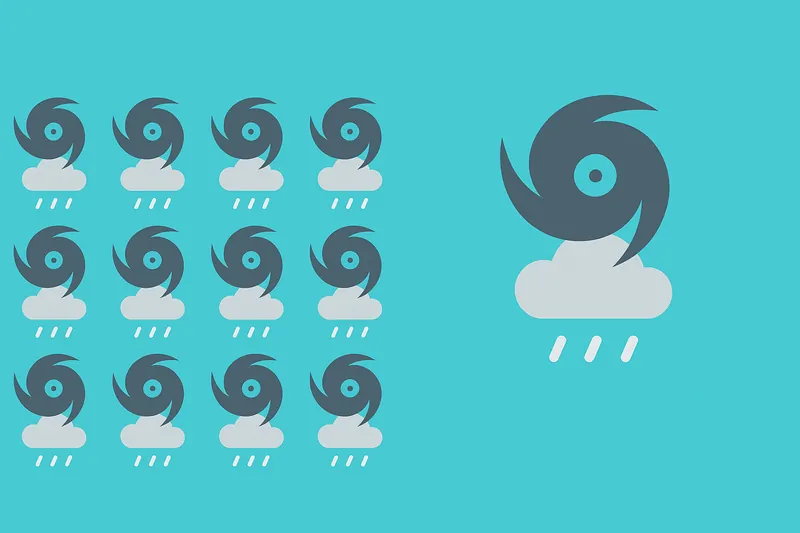 zatsugaku weather hurricane and rain icons