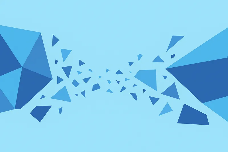 zatsugaku winter abstract blue triangles