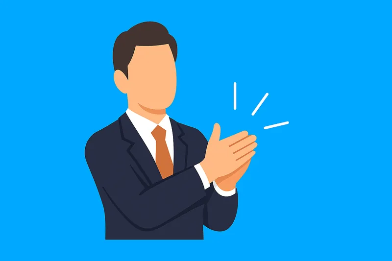 zatsugaku winter clapping man