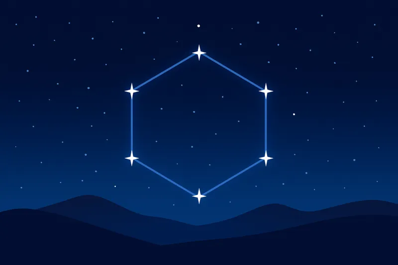 zatsugaku winter constellation night sky