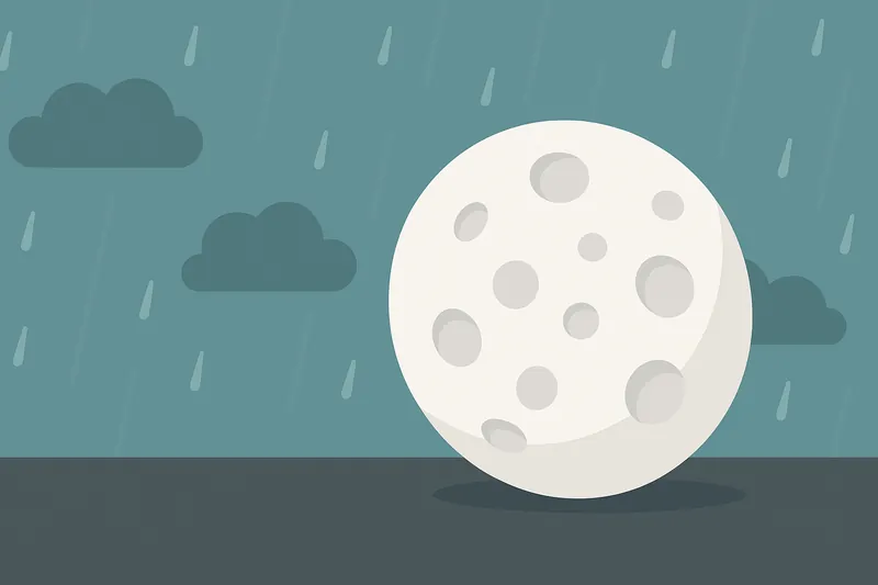 zatsugaku winter full moon and rain