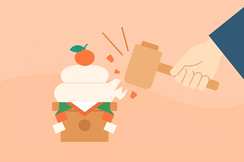 zatsugaku winter mochi smashing