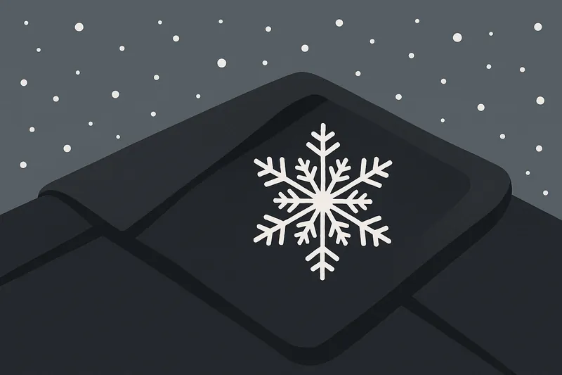 zatsugaku winter snowflake on dark surface