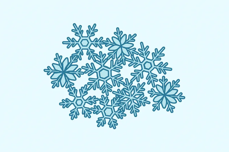zatsugaku winter snowflakes 2