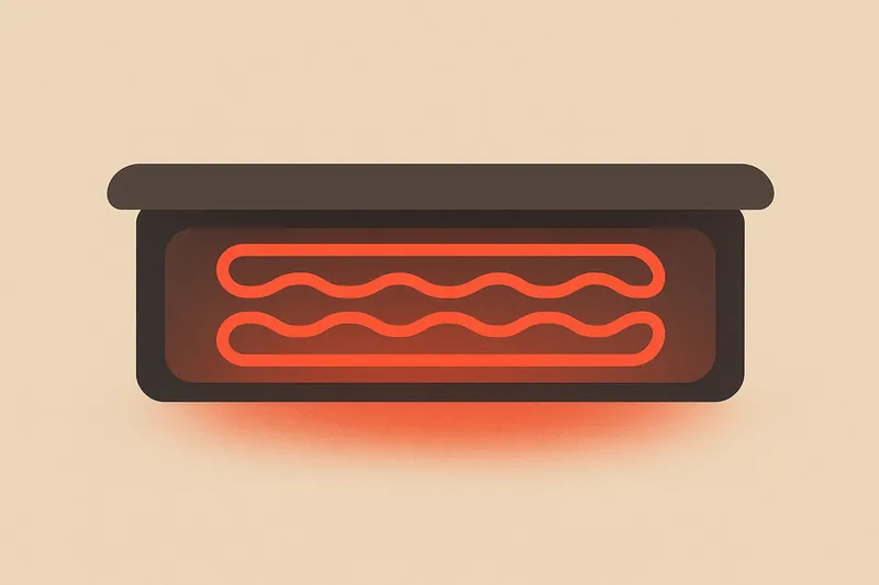 zatsugaku winter space heater glowing