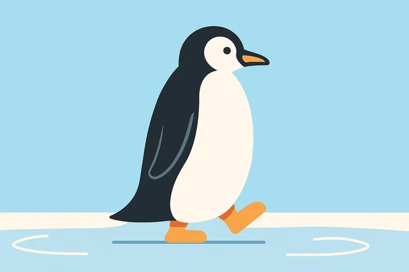 zatsugaku winter walking penguin