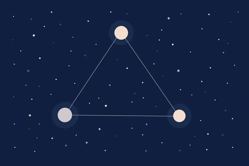 zatsugaku winter triangle constellation night sky