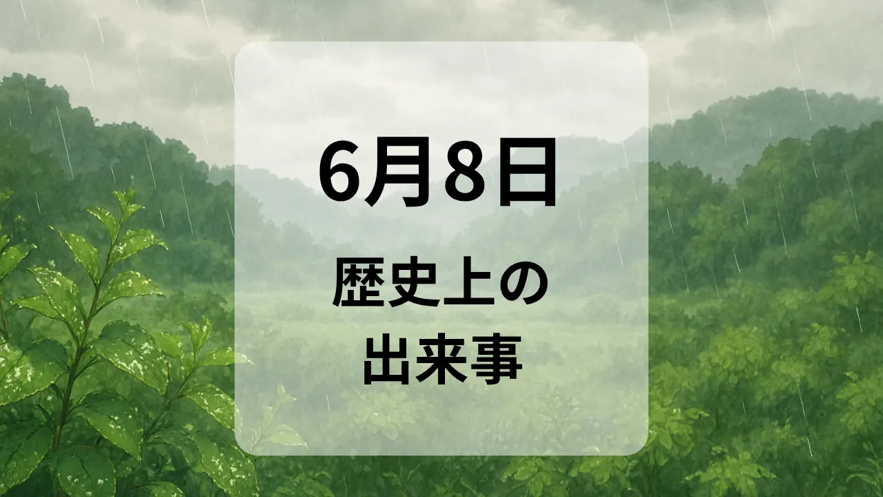６月８日　歴史上の出来事