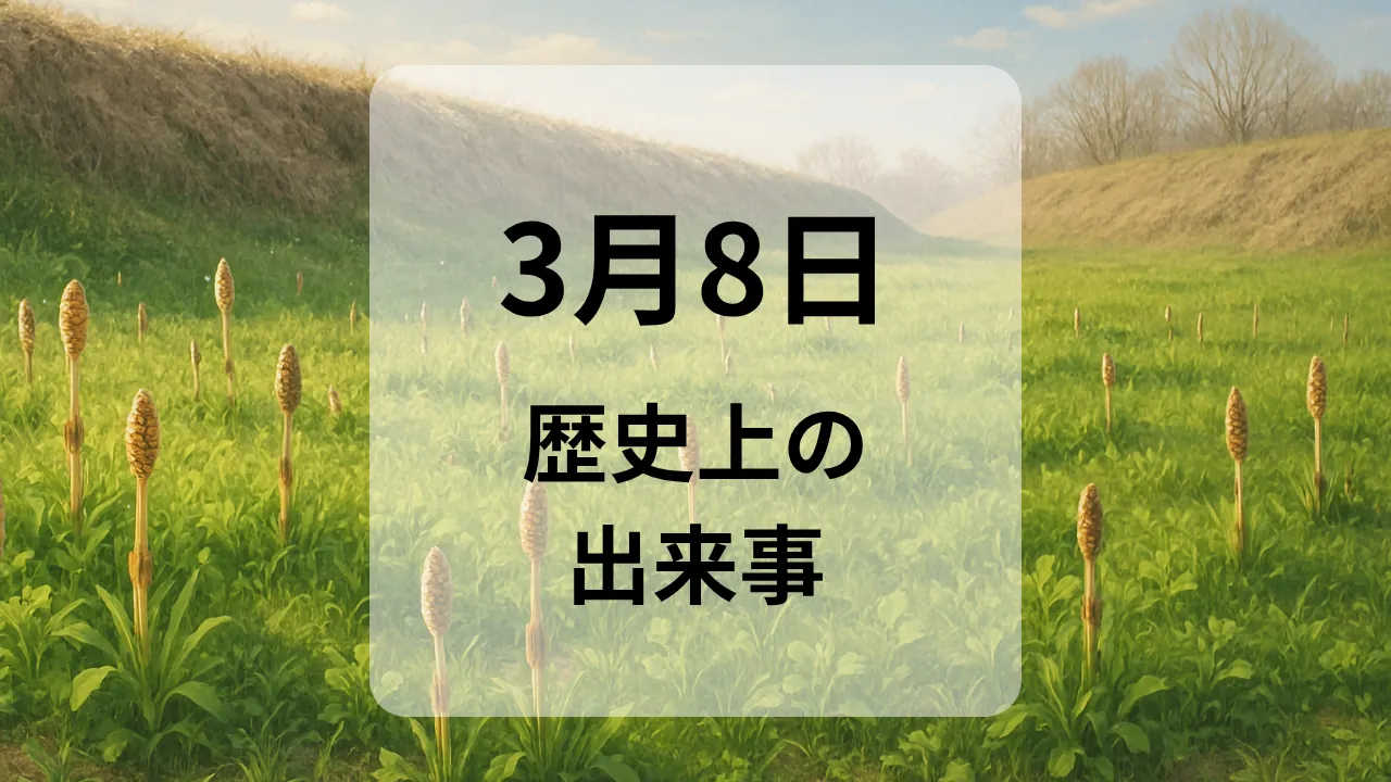 ３月８日　歴史上の出来事