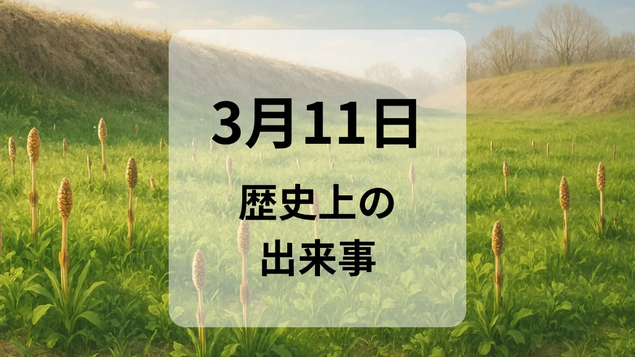 ３月１１日　歴史上の出来事