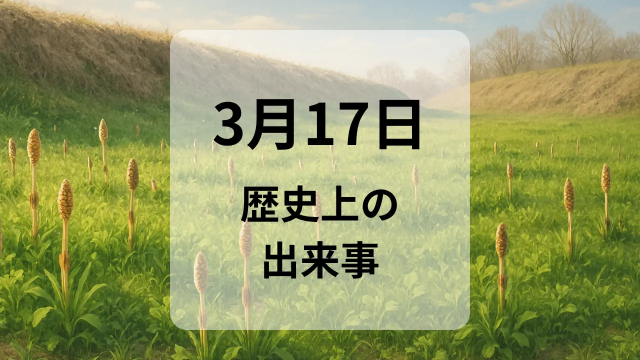 ３月１７日　歴史上の出来事