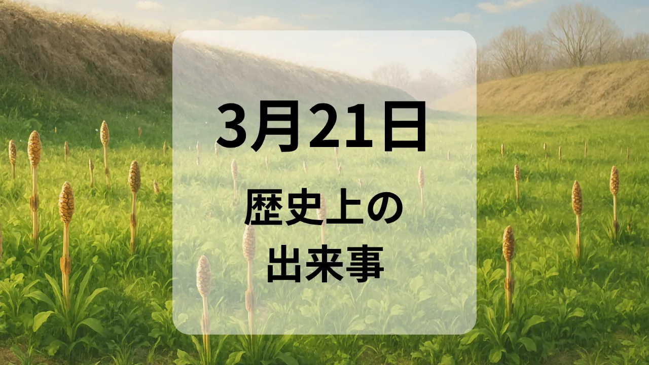 ３月２１日　歴史上の出来事