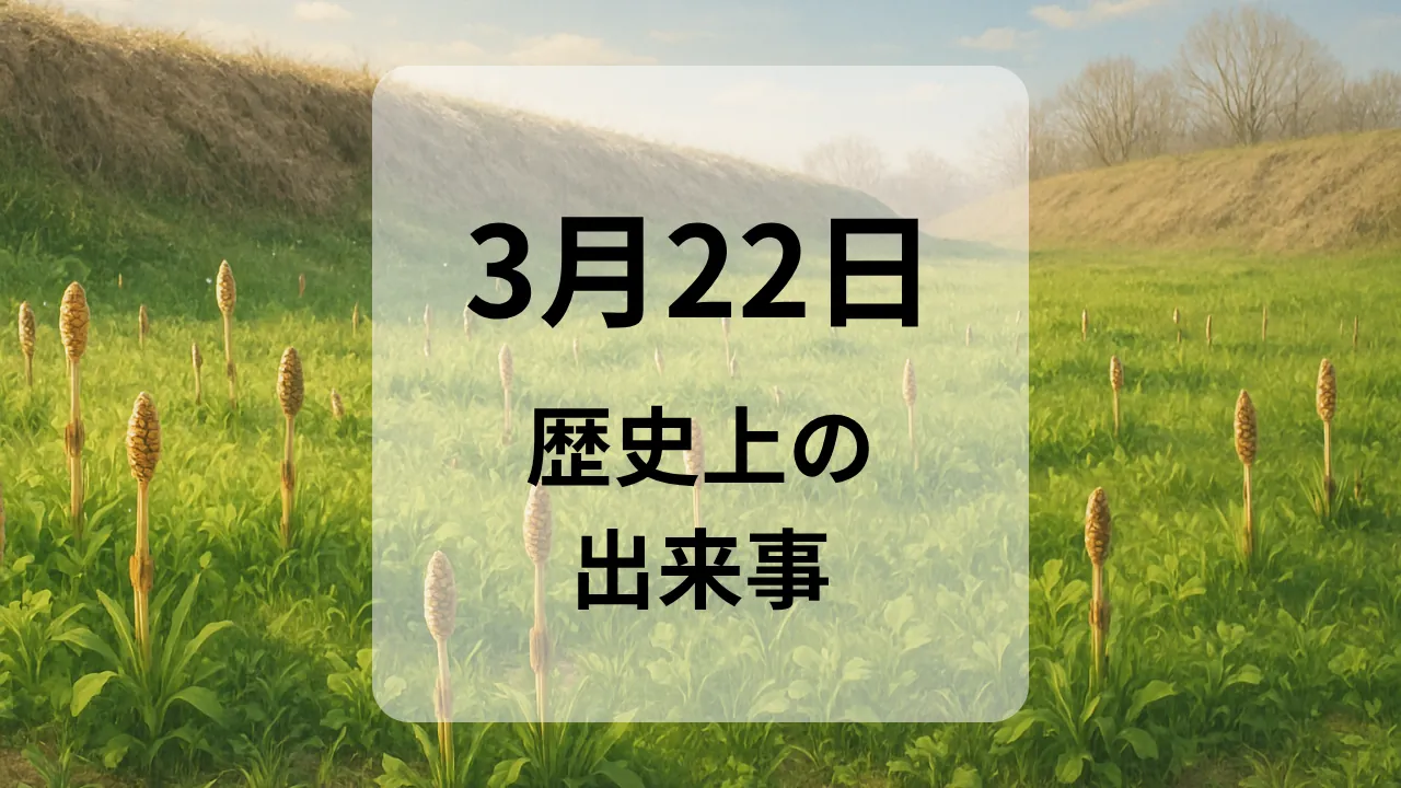 ３月２２日　歴史上の出来事