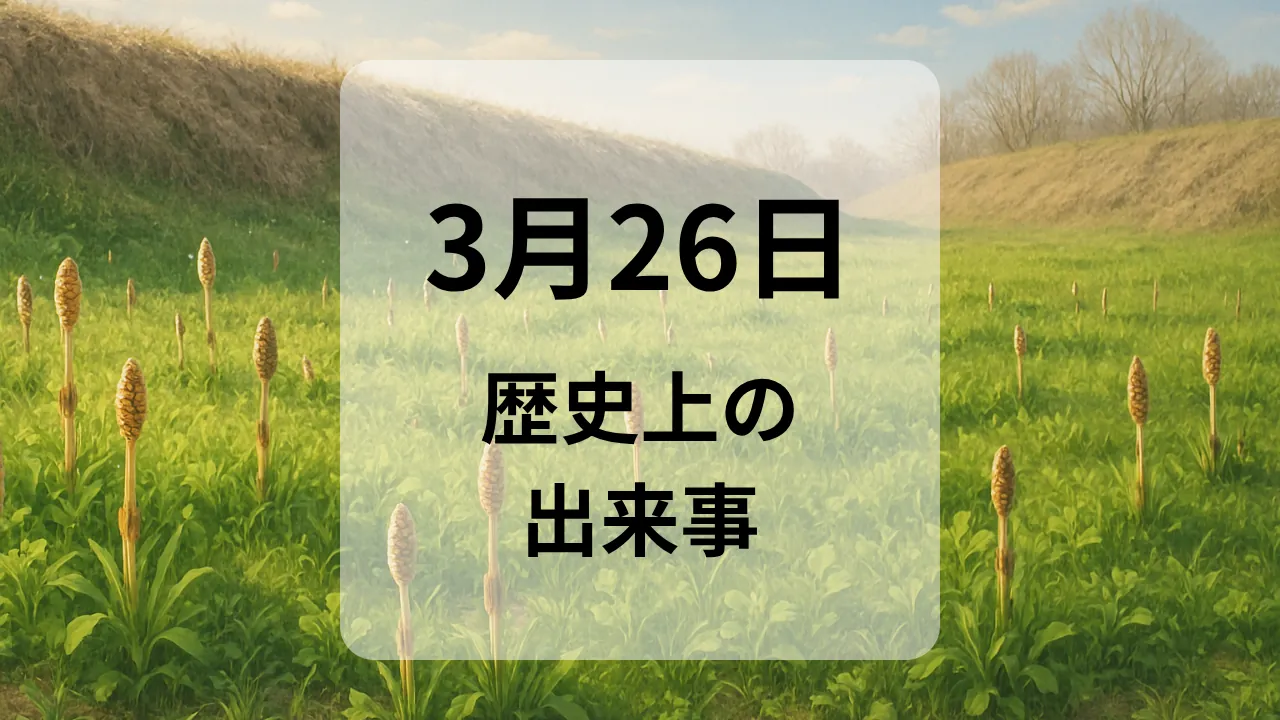 ３月２６日　歴史上の出来事