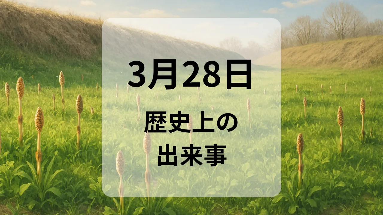 ３月２８日　歴史上の出来事