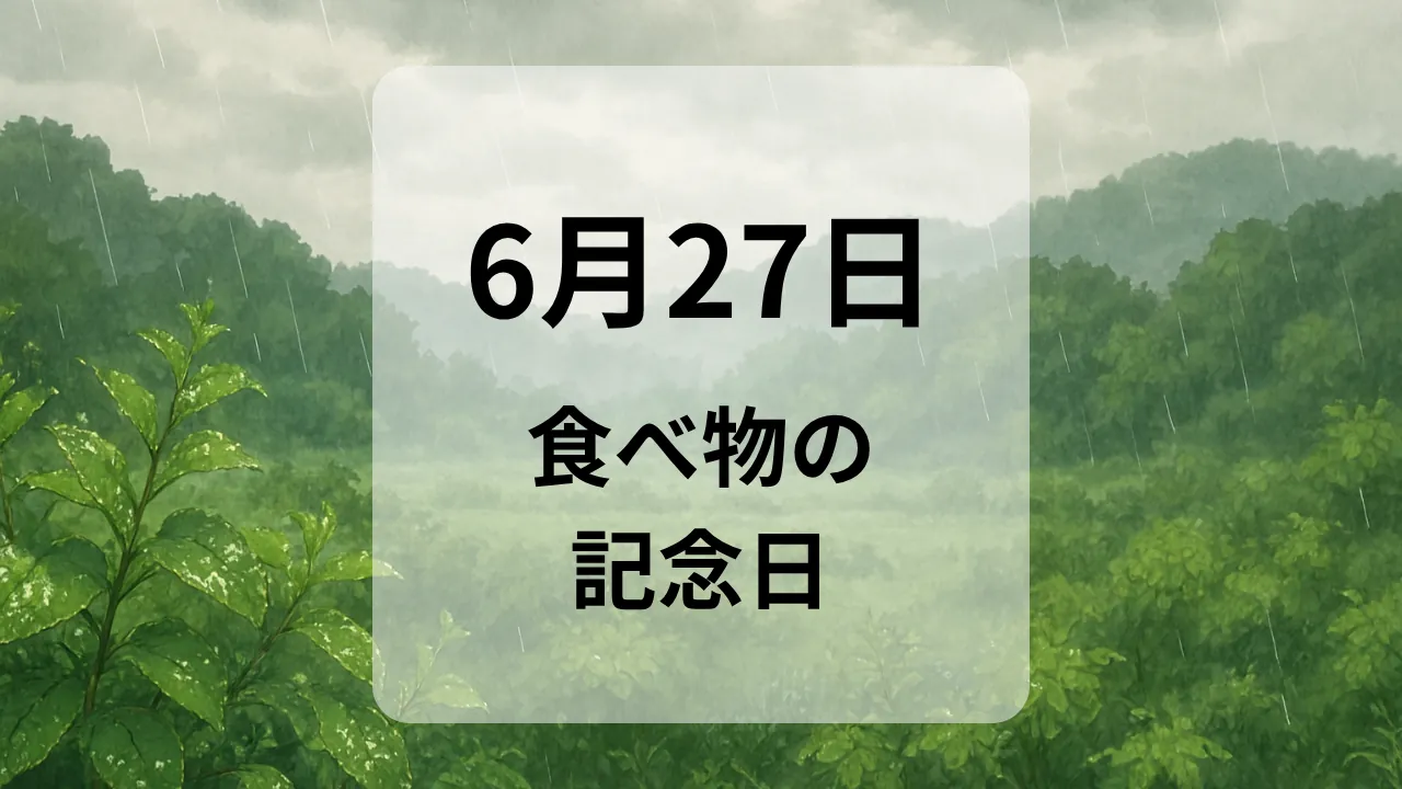 ６月２７日　食べ物の記念日