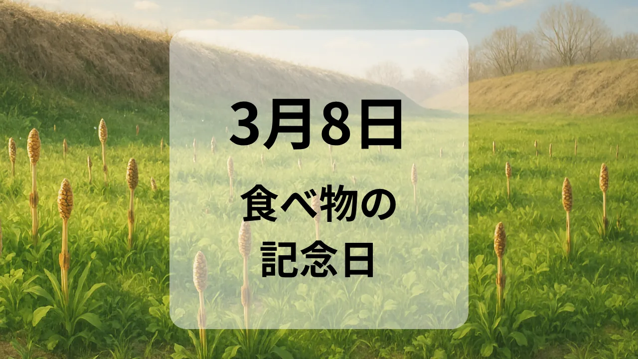 ３月８日　食べ物の記念日