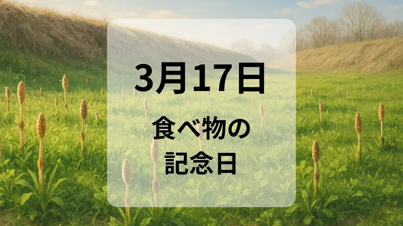 ３月１７日　食べ物の記念日