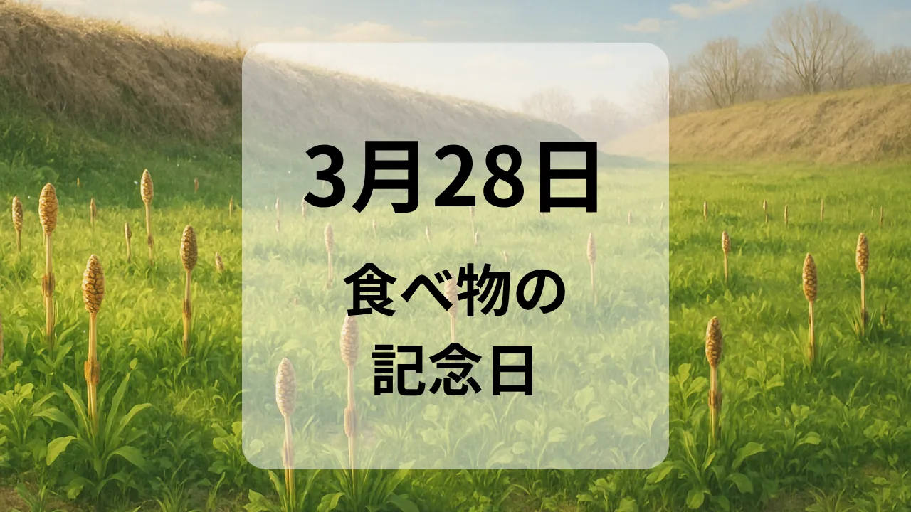 ３月２８日　食べ物の記念日