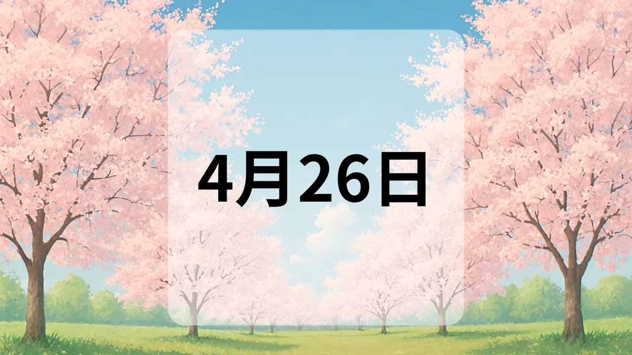 4月26日　今日は何の日