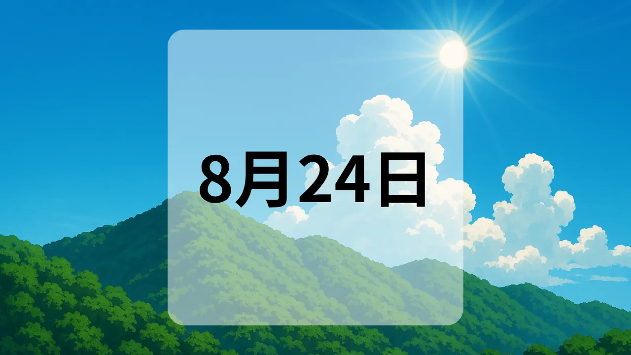 8月24日　今日は何の日