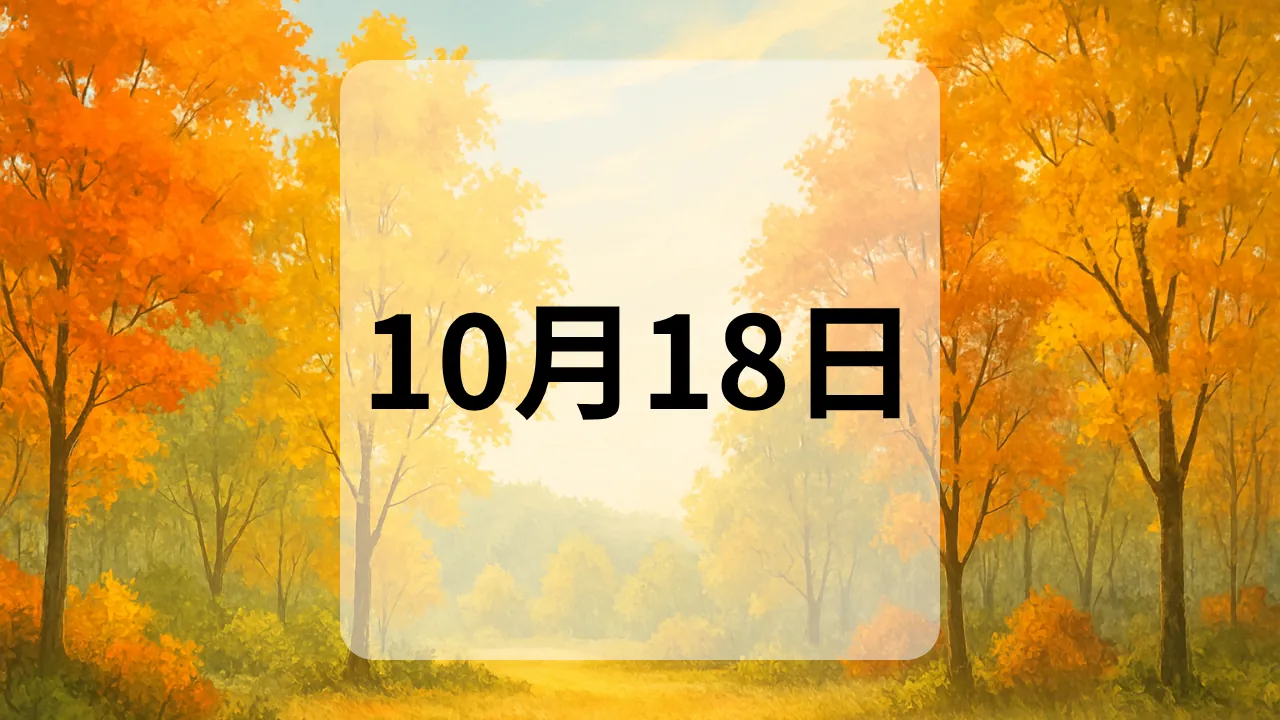 10月18日　今日は何の日