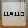 11月11日　今日は何の日
