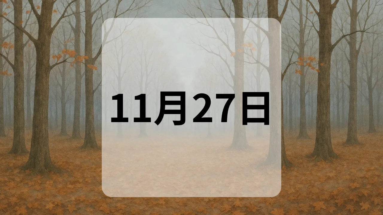 11月27日　今日は何の日