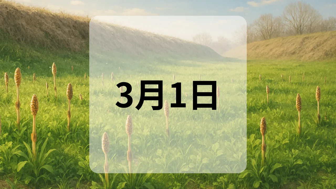 3月1日　今日は何の日