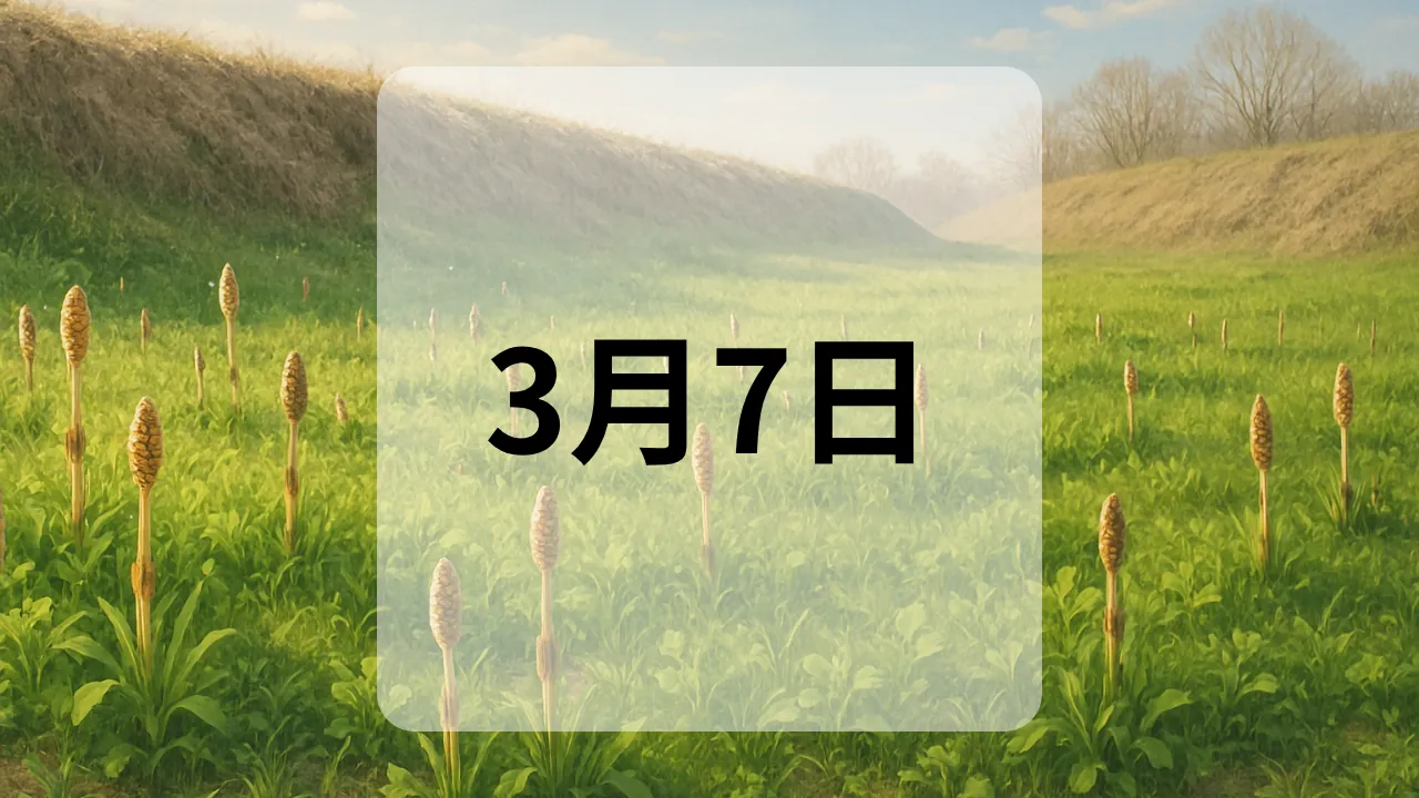 3月7日　今日は何の日