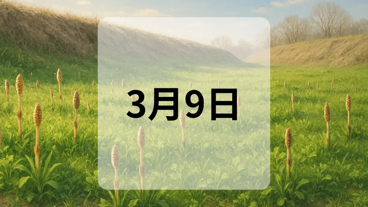 3月9日　今日は何の日