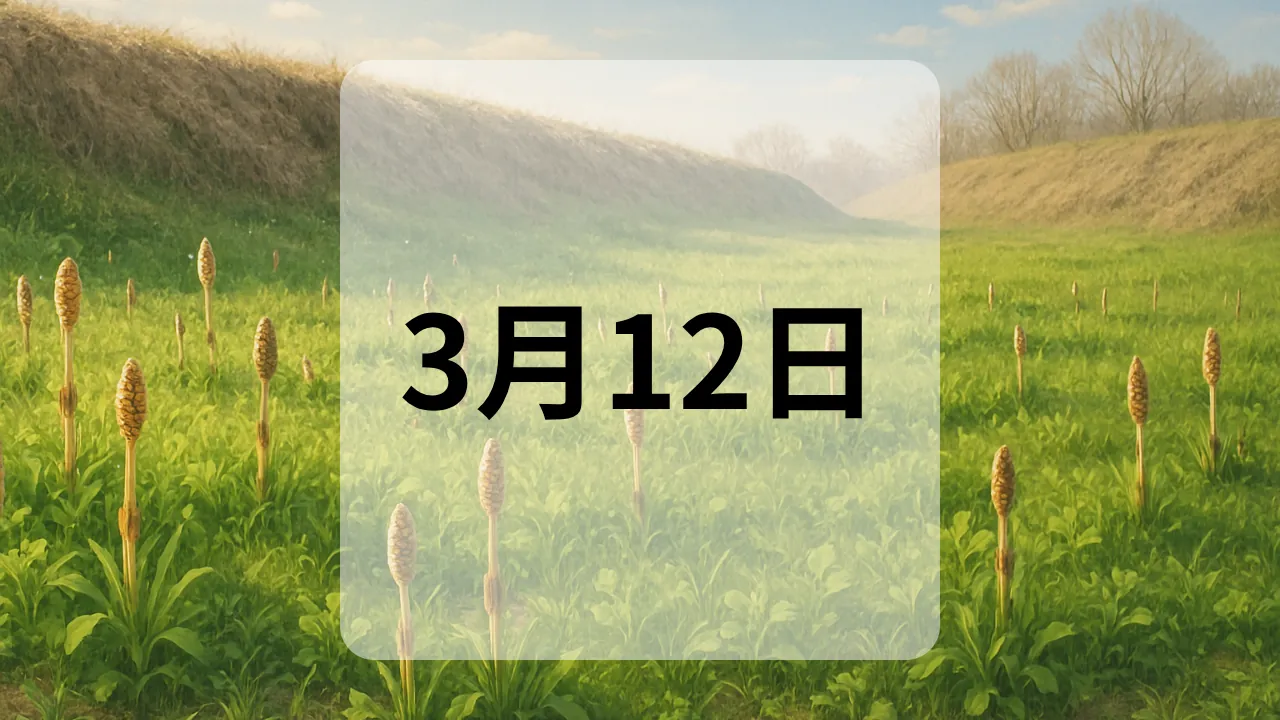 3月12日　今日は何の日