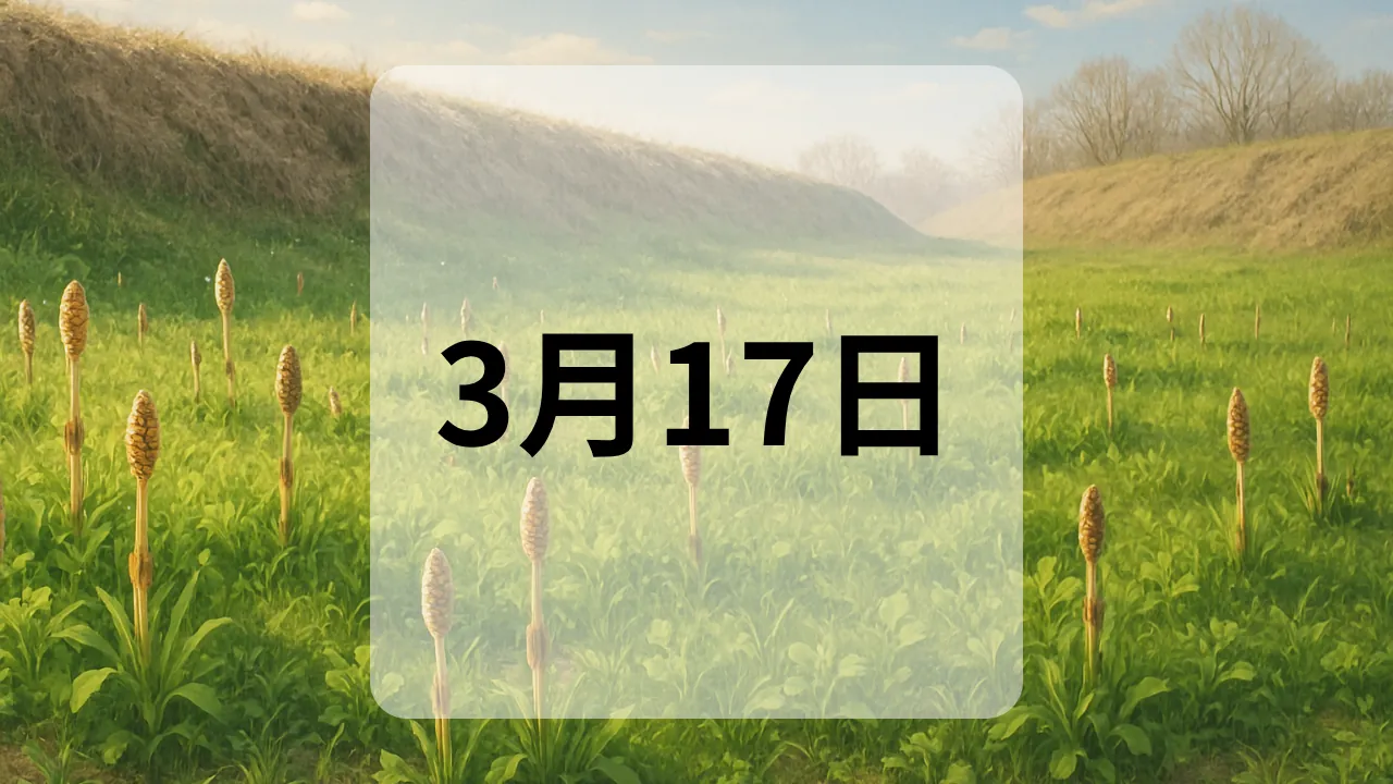 3月17日　今日は何の日