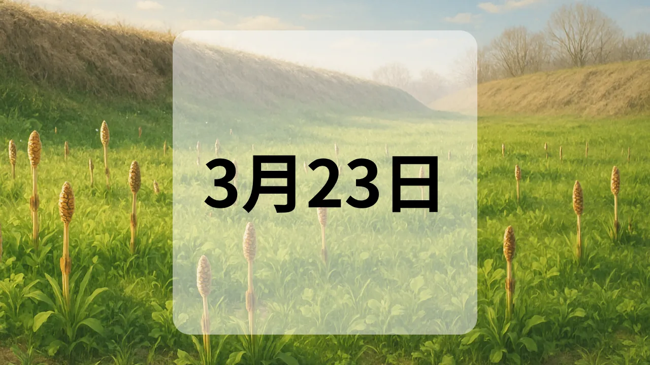 3月23日　今日は何の日